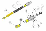 Cañon externo Retro arms 14" CNC 3K-Carbono AR15 miniatura 3