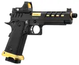 Pistola Lancer Tactical HERACLES Hi-Capa 5.1 Negro/Dorado RMR – Gas miniatura 3