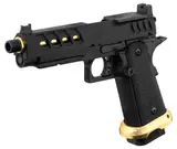 Pistola Lancer Tactical HERACLES Hi-Capa 5.1 Negro/Dorado RMR – Gas miniatura 10
