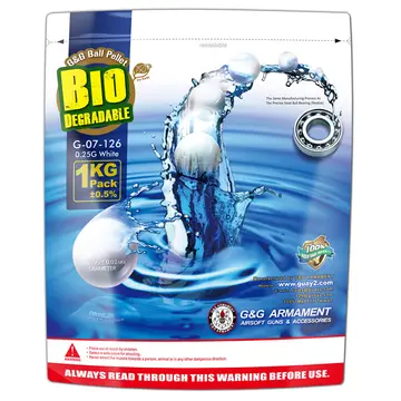 Bolas BBS BIO 0,25 g G&G 1 kg