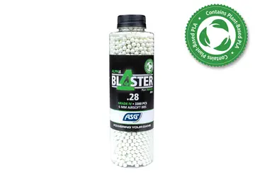 Bolas Tracer Alpha Blaster PLA 0.28g Green 3300 BBs – Precisión y estabilidad