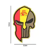 PARCHE IMMORTAL PVC 3D PUNISHER CASCO ESPARTANO ESPAÑA miniatura 2