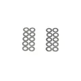 ARANDELAS ASG 0.15MM 10PCS 0.30 MM 10PCS PLATA miniatura 2